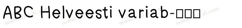 ABC Helveesti variab字体转换
